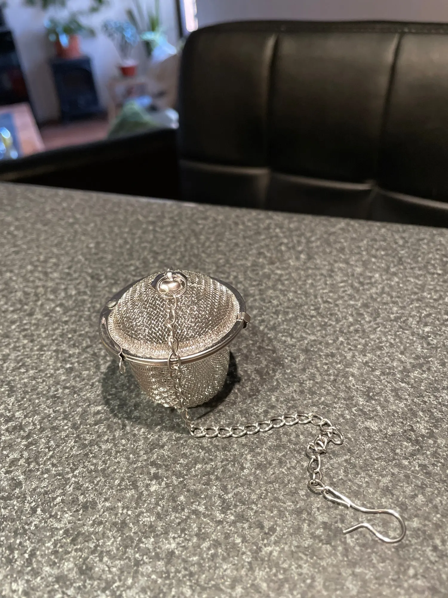 Tea Spice Strainer Seasoning Ball Mesh Herbal Ball Stainless Steel Teakettle Locking photo review