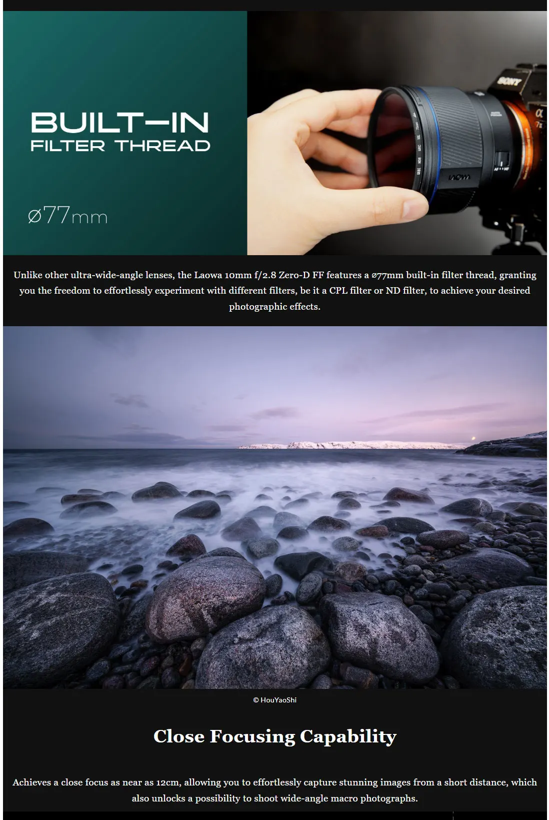 Laowa FF II 10mm f2.8 Zero-D Lens Ultra Wide Landscape Astrophotography for Cano