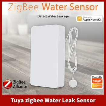 Tuya Water Leakage Sensor Smart Home Wifi  High Sensitivity Zigbee Detector App Control Security Alarm System For Apple Homekit 1