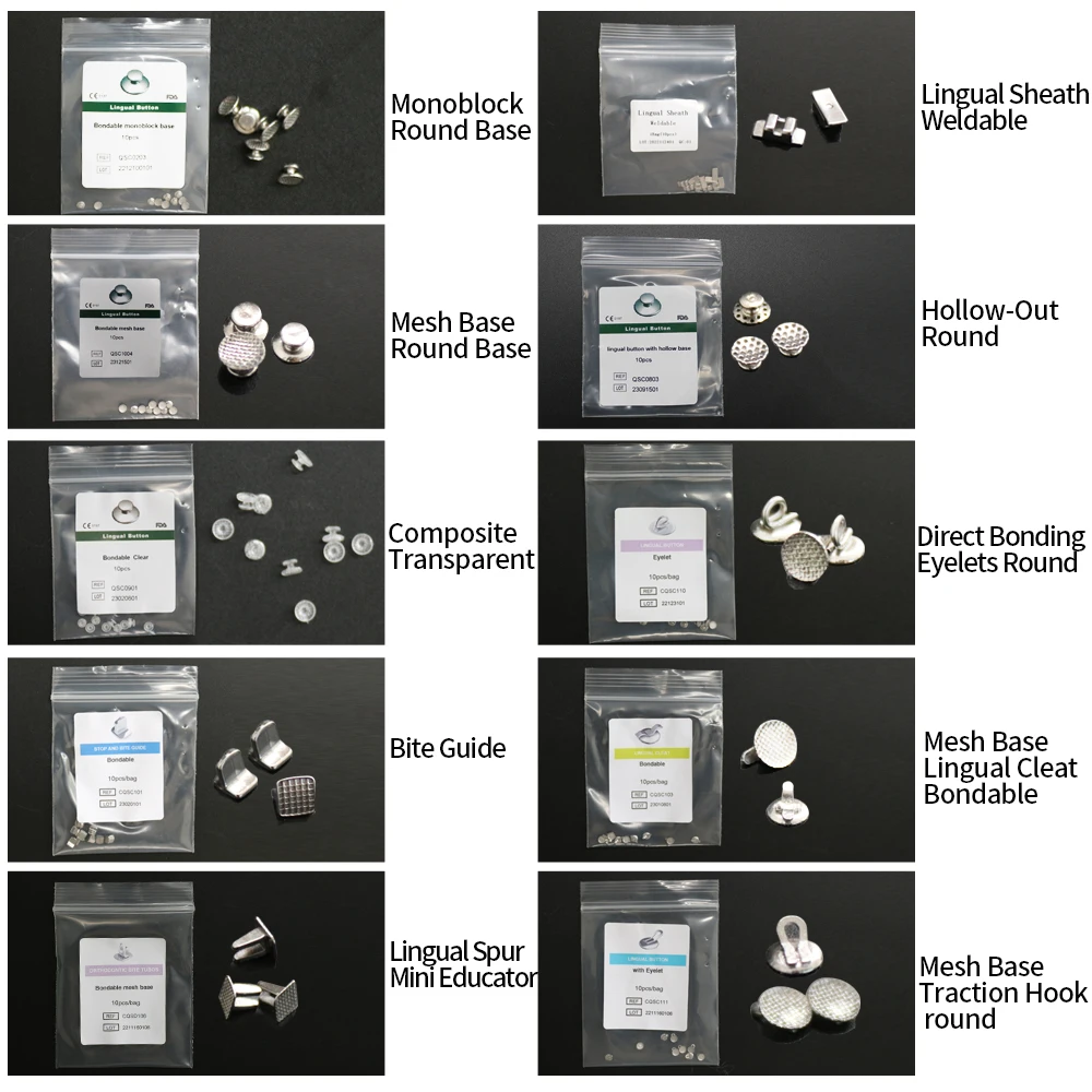 

10Pack 100pcs Orthodontic Lingual Button