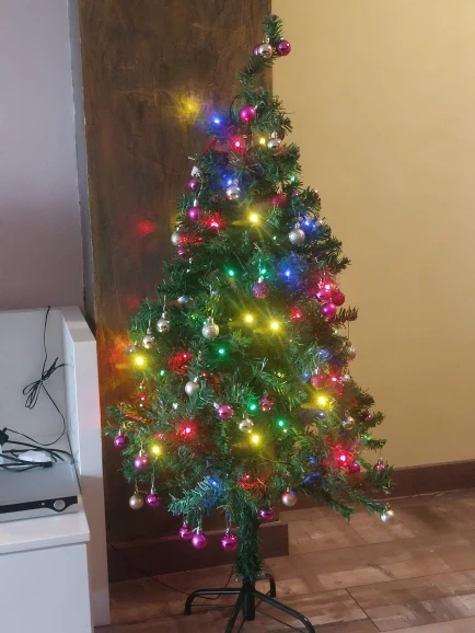 24 Uds. Bolas de Navidad de 3/4/6CM, bola grande, adornos colgantes para árbol de Navidad para decoración de fiesta, accesorios de regalos de Navidad de Año Nuevo 2025 photo review