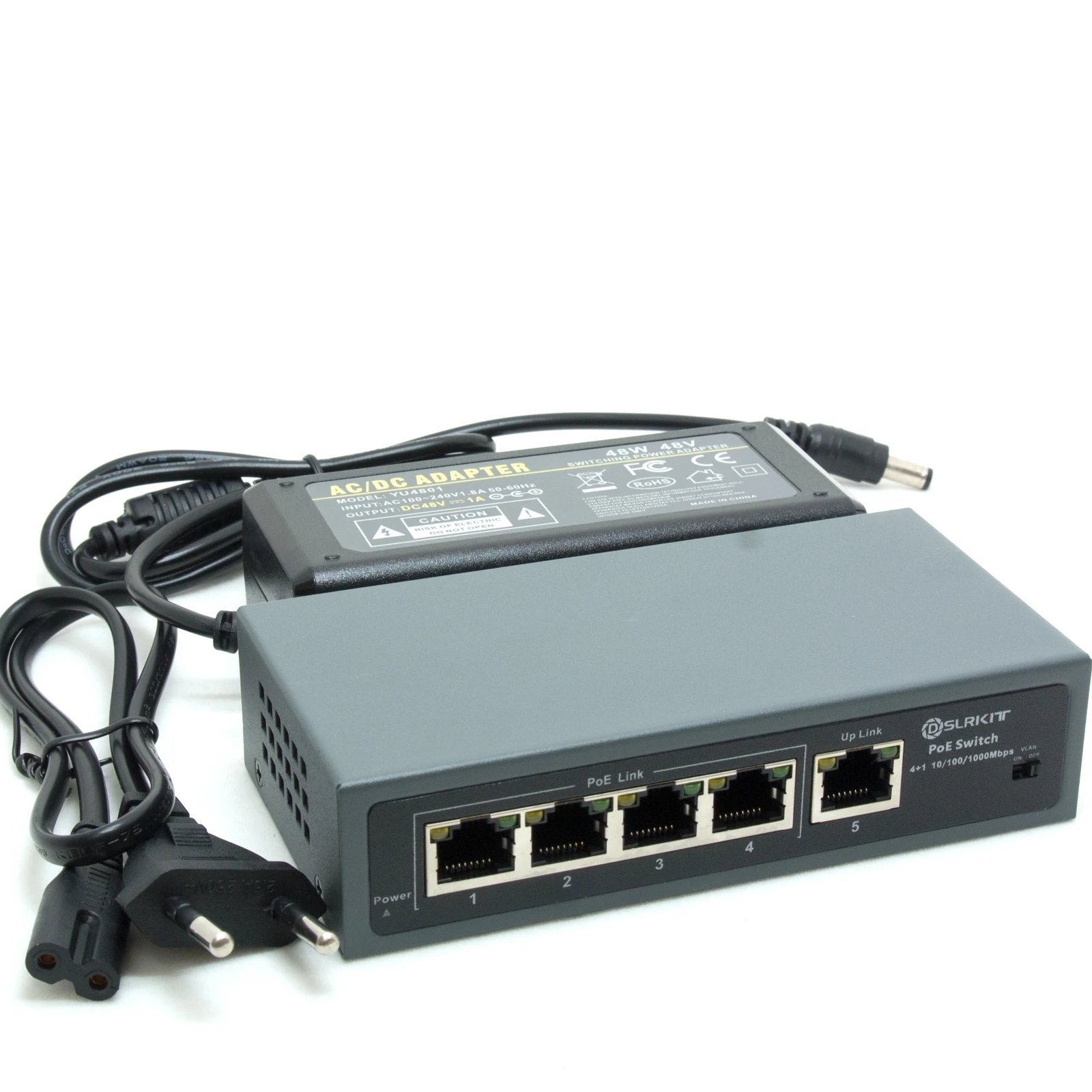 Dslrkit-over Ethernet Power Switch Todos Gigabit Portas Poe Mais 802.3at af 48watt - Imagem 4