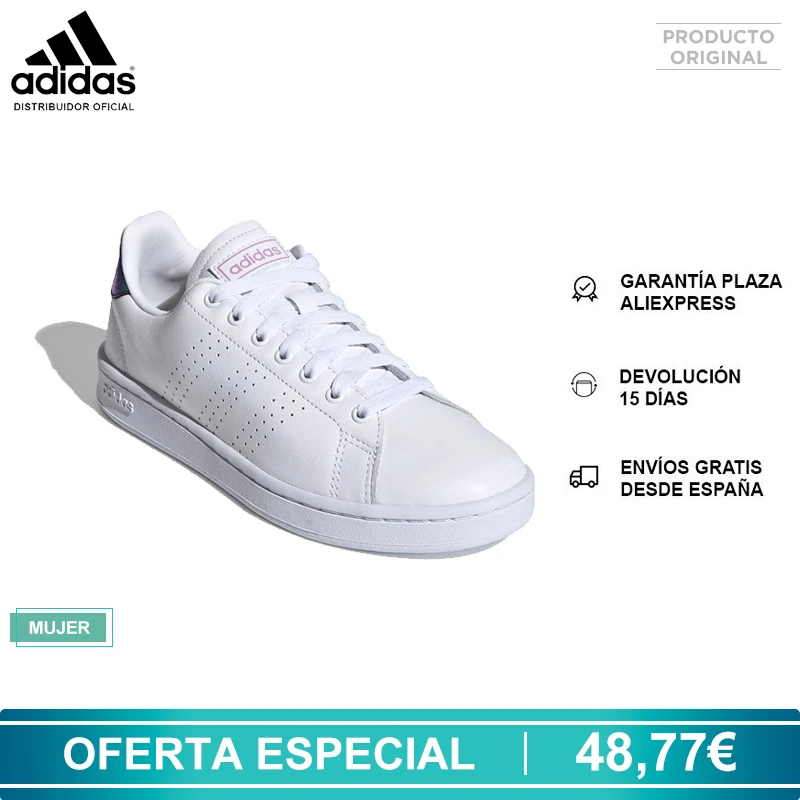 Adidas Advantage, Zapatillas mujer, Deportivas mujer, Horma clásica, Suela goma, Cloudfoam Comfort, Cordones NUEVO ORIGINAL|Zapatillas de -