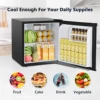 ICYGLEE 1.7 Cu.Ft Mini Fridge with Freezer Reversible Single Door Compact Refrigerator Adjustable Fridge for Bedroom Office Dorm 6