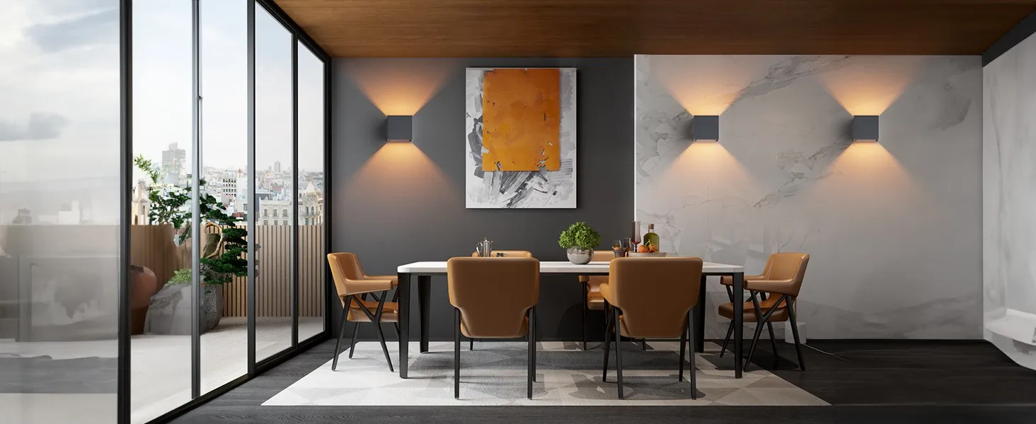 Lampe murale extérieure pour cours