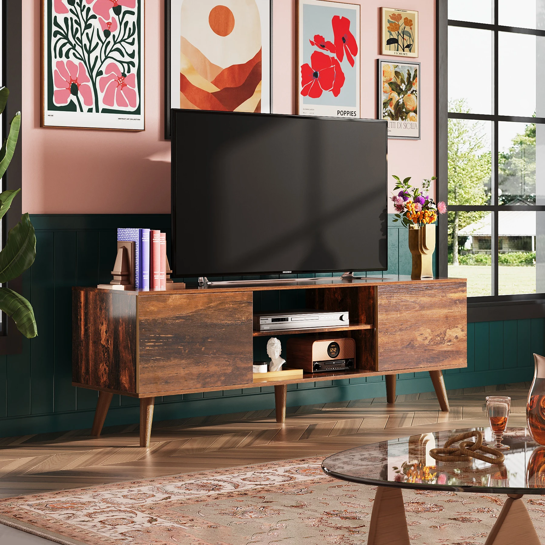 Ljustra TV Stand Open Shelving