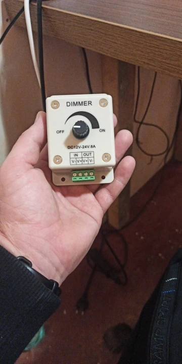 White LED Dimmer Adjustable Brightness Led Strip Controller Switch photo review