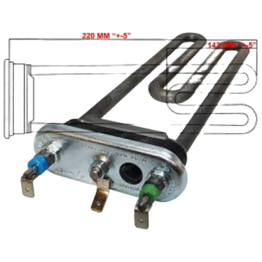 Riscaldamento Efficiente E Affidabile: Elemento Riscaldante Thermowatt Per Lavatrice Vestel 220Mm-1850W-3406152-Oi1111
