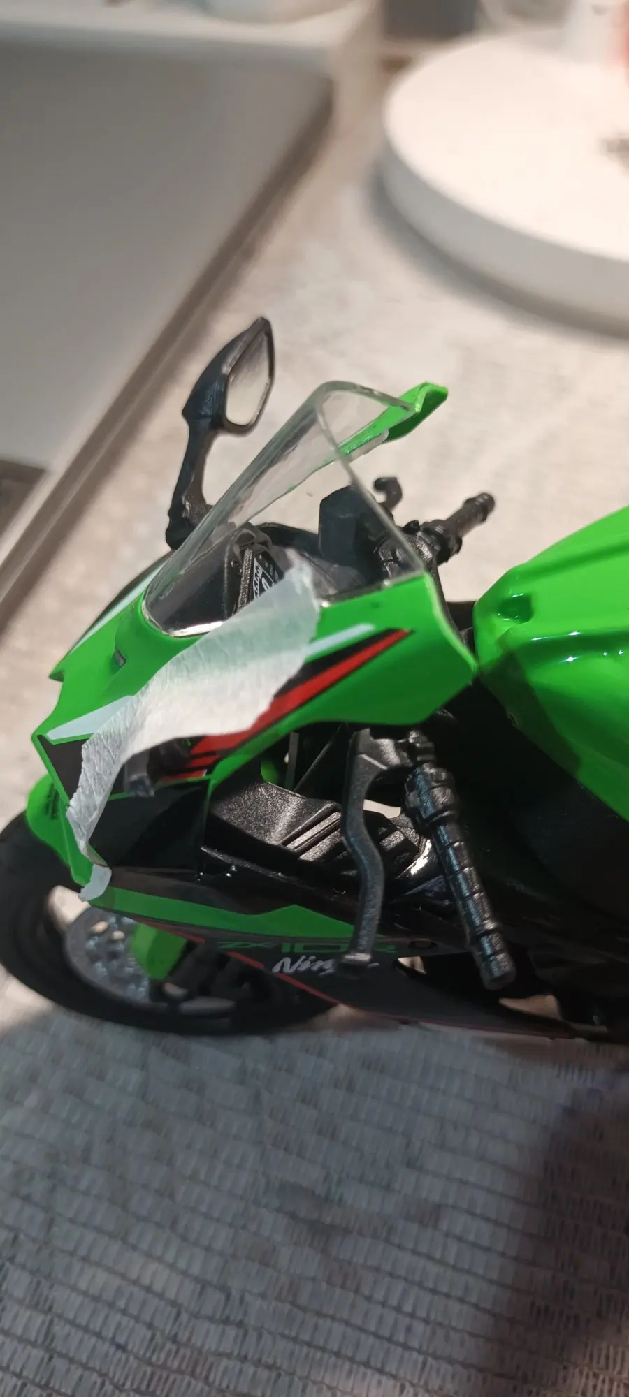 WELLY 1:12 Kawasaki Ninja ZX10R Heavy Locomoti Simulation Alloy