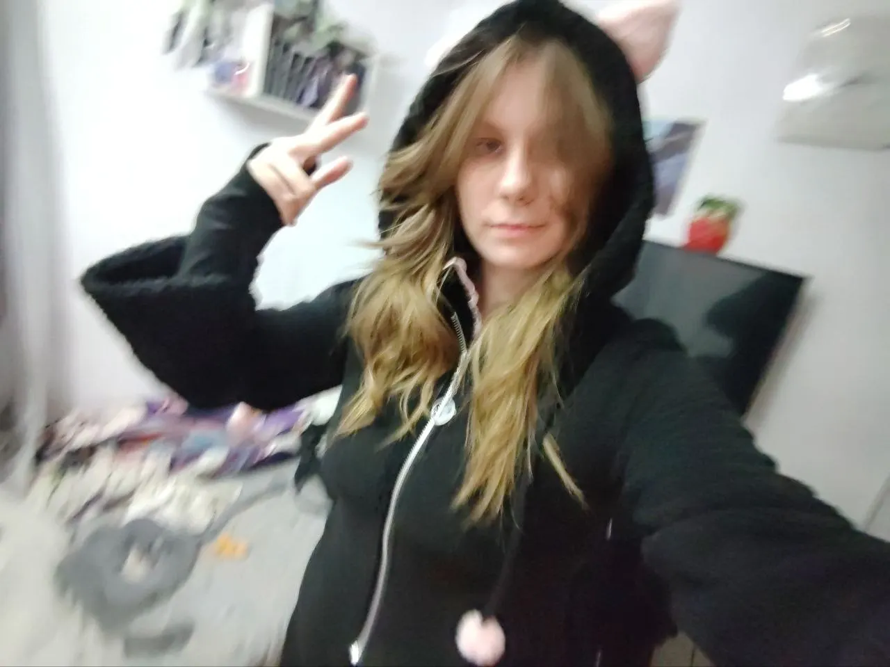 Black Cat Coat and Jumpsuit Set - Kawaii Coquette photo review