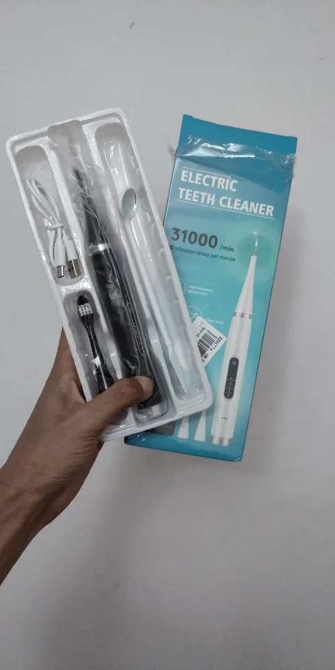 Electric Teeth Whitening Dental Calculus Scaler Plaque Coffee Stain Tartar Removal High Frequency Sonic Toothbrush Teeth Cleaner photo review