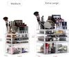 3-Pack Clear Makeup Organizer, Stackable 6-Drawer, for Vanity and Dresser Storage. 3