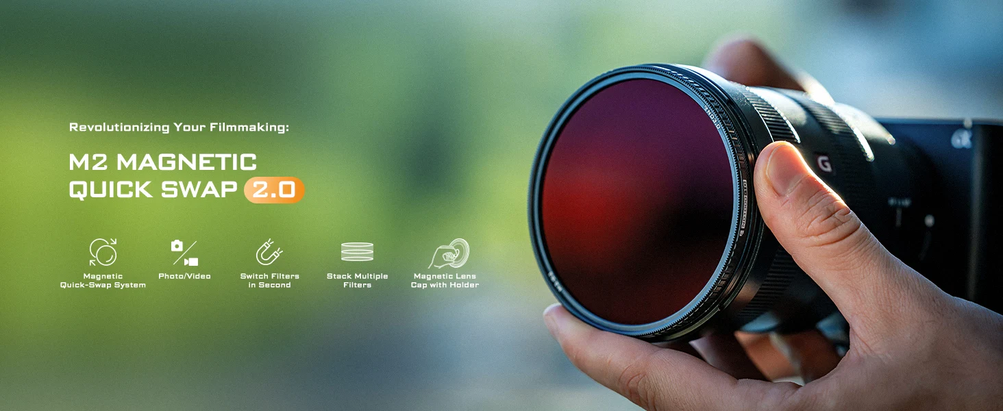 77mm Camera Filter Compatible with M2 Series Natural Density, UV & CPL Filter