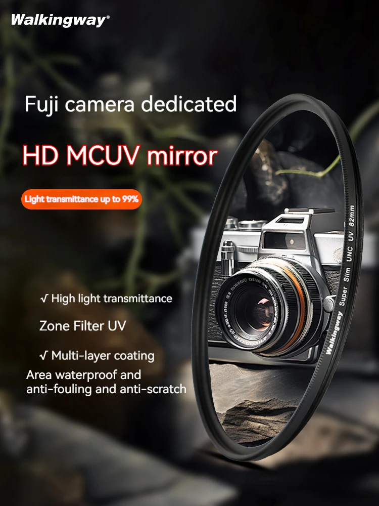 Filtro Uv Walking Way Per Fujifilm Xt3/4/5 Xt30Ii Xh2S Xt200/100 X-Pro3 Xe4 Xs20 Protezione Dell'Obiettivo Della Fotocamera Microlun 16-55 16-80