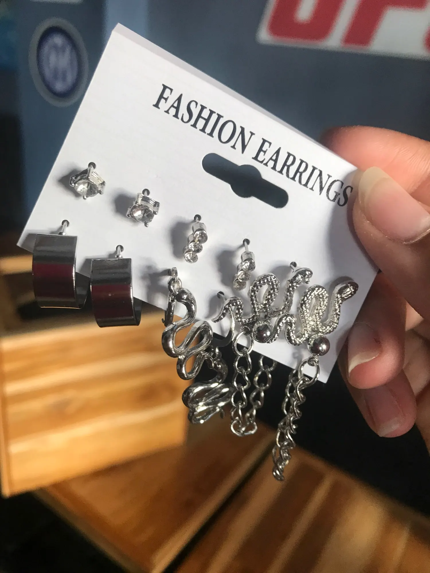 17KM Pearl Silver Color Dangle Earrings Set Butterfly Acrylic Hollow Drop Earrings for Women Heart Hoop Earring Fashion Jewelry photo review