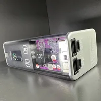27000mAh Portable Power Station with AC 100W Inverter Solar Charging PD 100W Fast Charge LCD Display Dual Type-C & USB-A Outputs 2