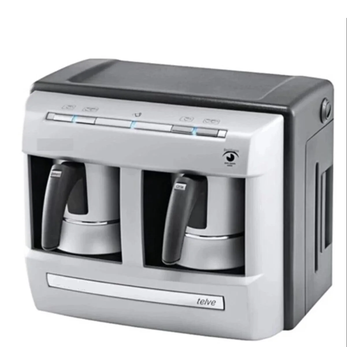 

Automatic Double Pot Turkish Coffee Machine 4+8=12 Cup With Water Tank Espresso Maker Aluminum Electric Moka Pot