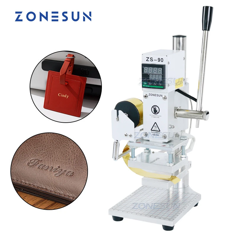 Zonesun Hot Stamping Letters Foil Hot Stamping Machine Embossing Letters Machine Embossers