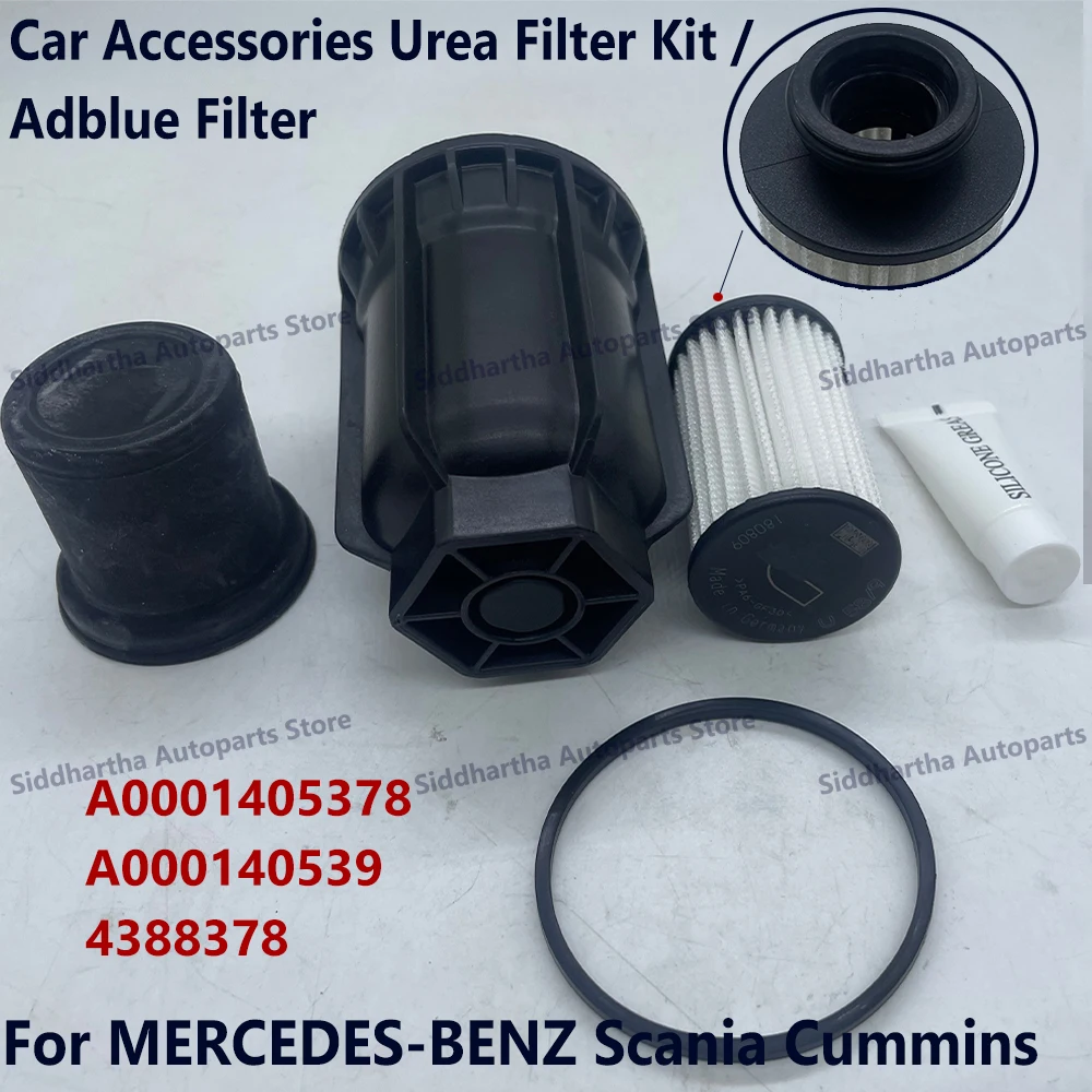 

IN STOCK Adblue Filter A0001405378 / A000140539 / 4388378 Car Accessories Urea Filter Kit For MERCEDES-BENZ Scania Cummins