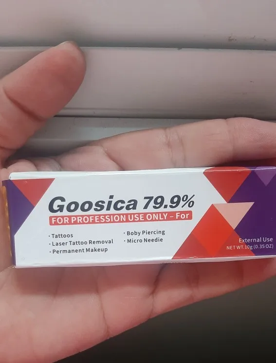 79.9% Original Goosica Multipurpose Numbing Ointment for Microblading/ Laser / PMU / Piercings / Waxing/IPL treatment photo review