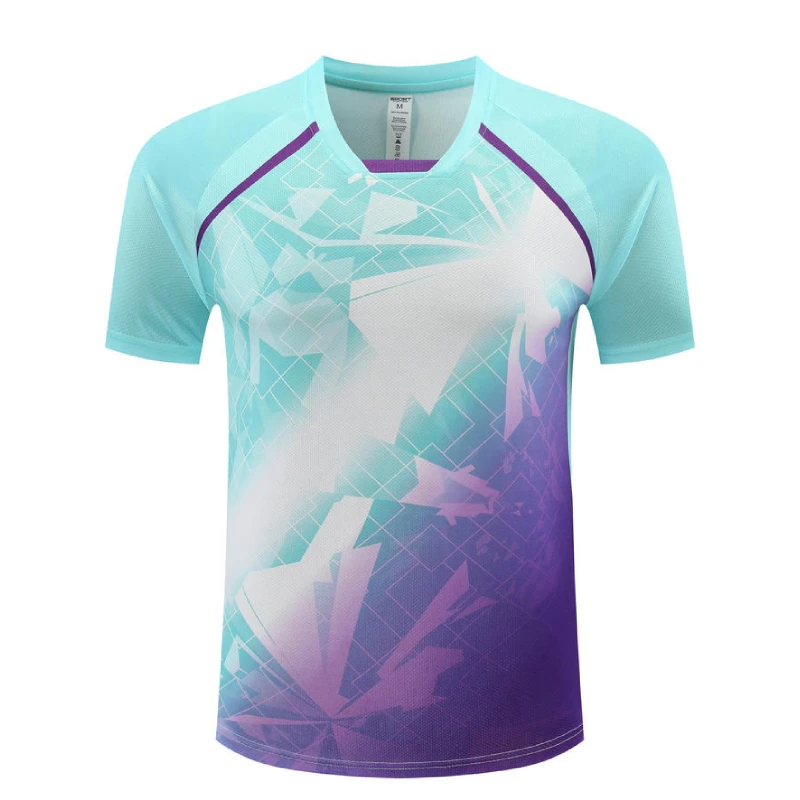 New Badminton Shirt Korea Style Tennis Shirt for Men Women Quick Dry Couple Pickleball Badminton T-shirt Short Sleeve Tops