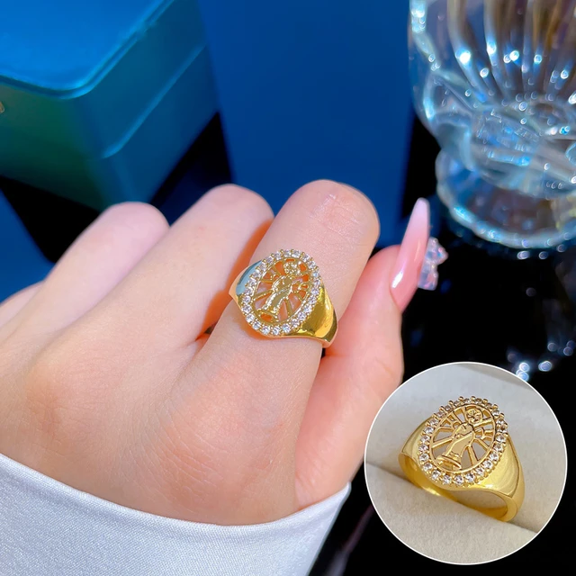 Celestial Elf Queen Champagne Diamond Ring in 9 carat Yellow Gold – Nick  Von K