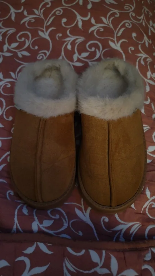 Zapatillas mullidas de moda para mujer para otoño e invierno, zapatillas Unisex cálidas y antideslizantes con suela gruesa de EVA para interiores para invierno photo review