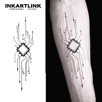 Mechanical Temporary Tattoo,Lasts To 15 Days New Technology Magic Waterproof Semi Permanent Sticker. 1