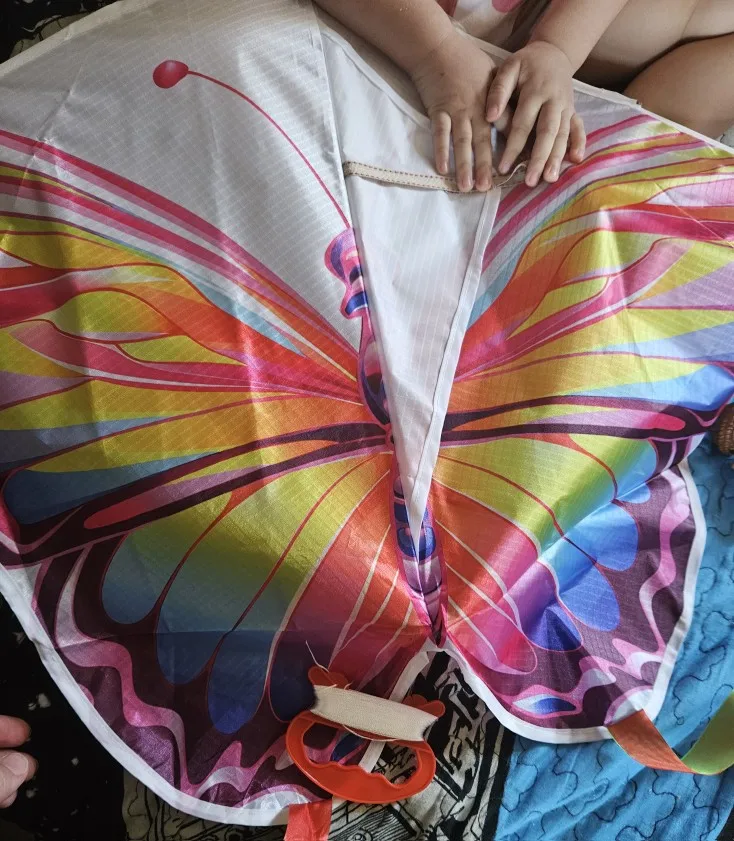 New Arrive Outdoor Fun Sports Beautiful butterfly Kite With Handle And String Good Flying For Kids photo review