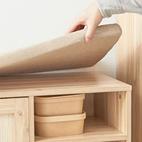 Shoe bench with seat with sliding doors