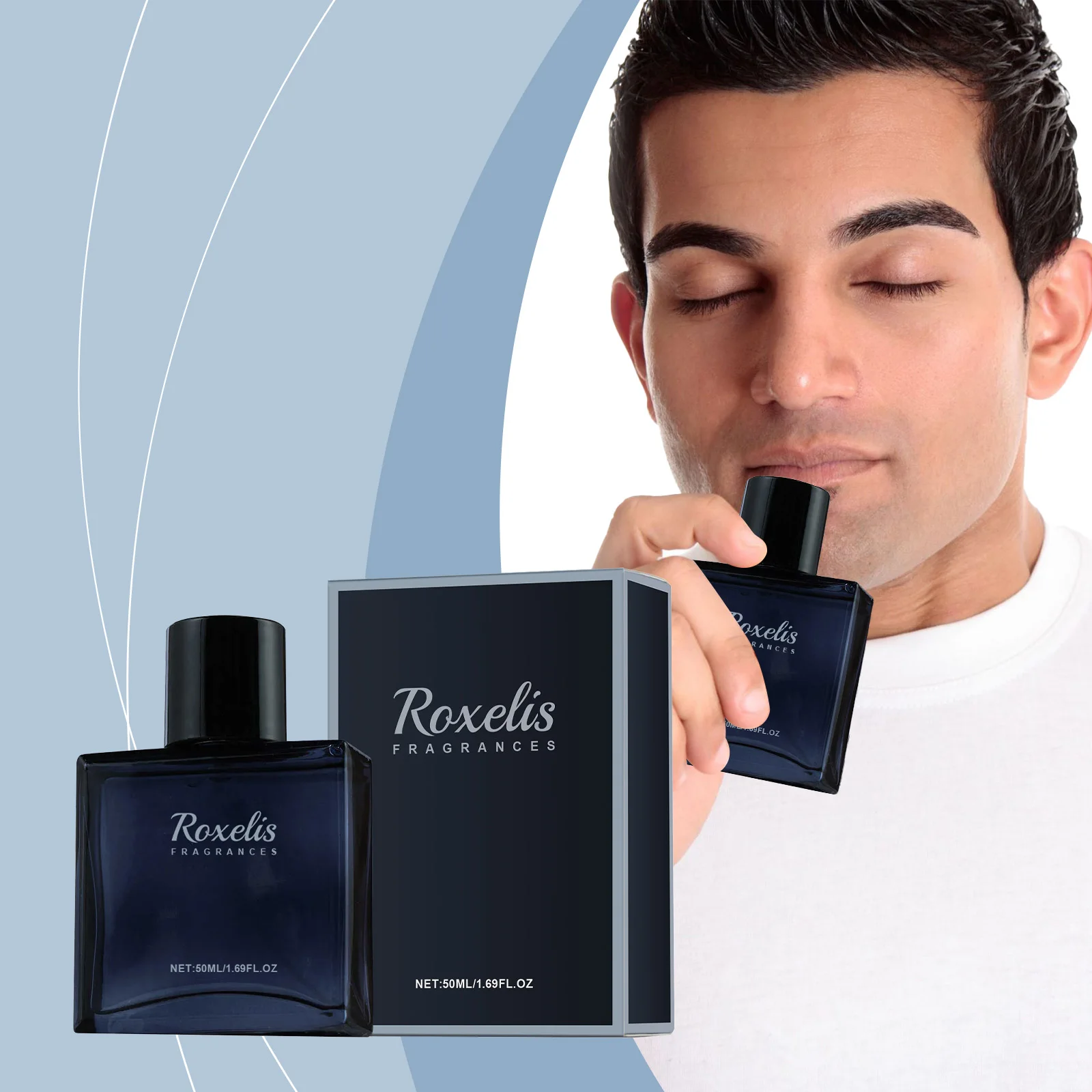 Roxelis Perfume Charming para Homens, Natural, Fresco, Duradouro, O Charme Masculino, Ambiente Perfeito para Encontros, Aumenta a Confiança_voghion.com