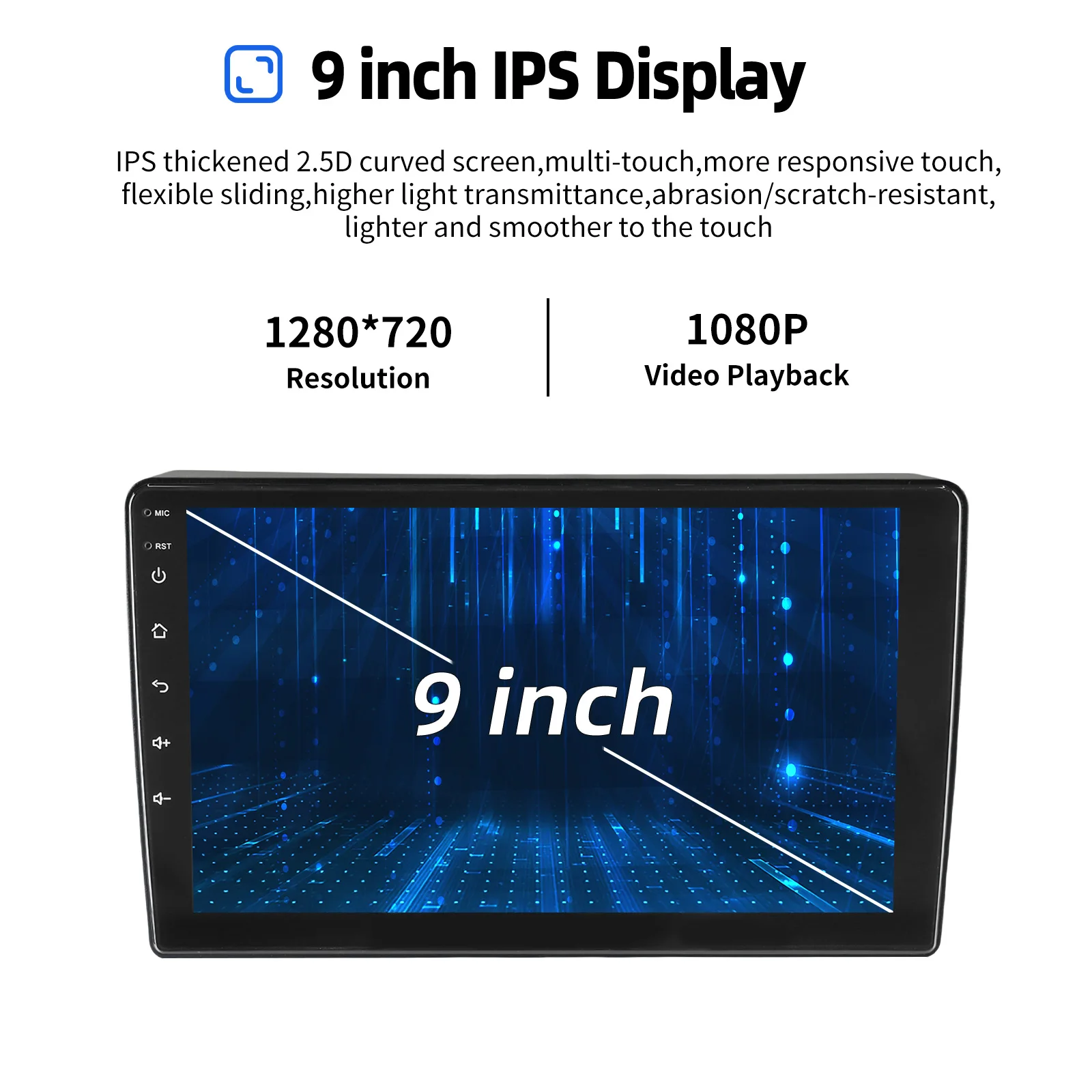 Autoradio ESSGOO Android 15 9 Zoll 2+32G/4+64G für Nissan Navara D40 2006-2012 Drahtloses CarPlay Android Auto GPS Navigation Bluetooth RDS FM WiFi Lenkradsteuerung Mirror Link IPS Touchscreen Head-Unit – Detail 5