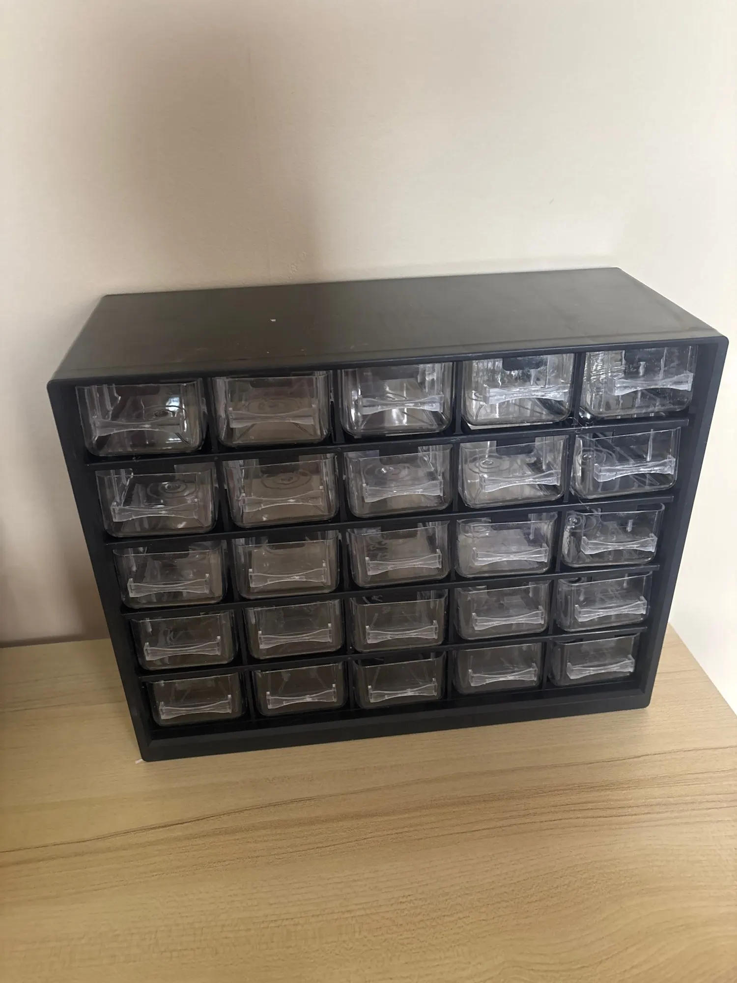 25 Drawer Plastic Drawer Storage Cabinet Storage Hardware and Craft Cabinet with 50 Removable Dividers for Bead Lego Storage photo review