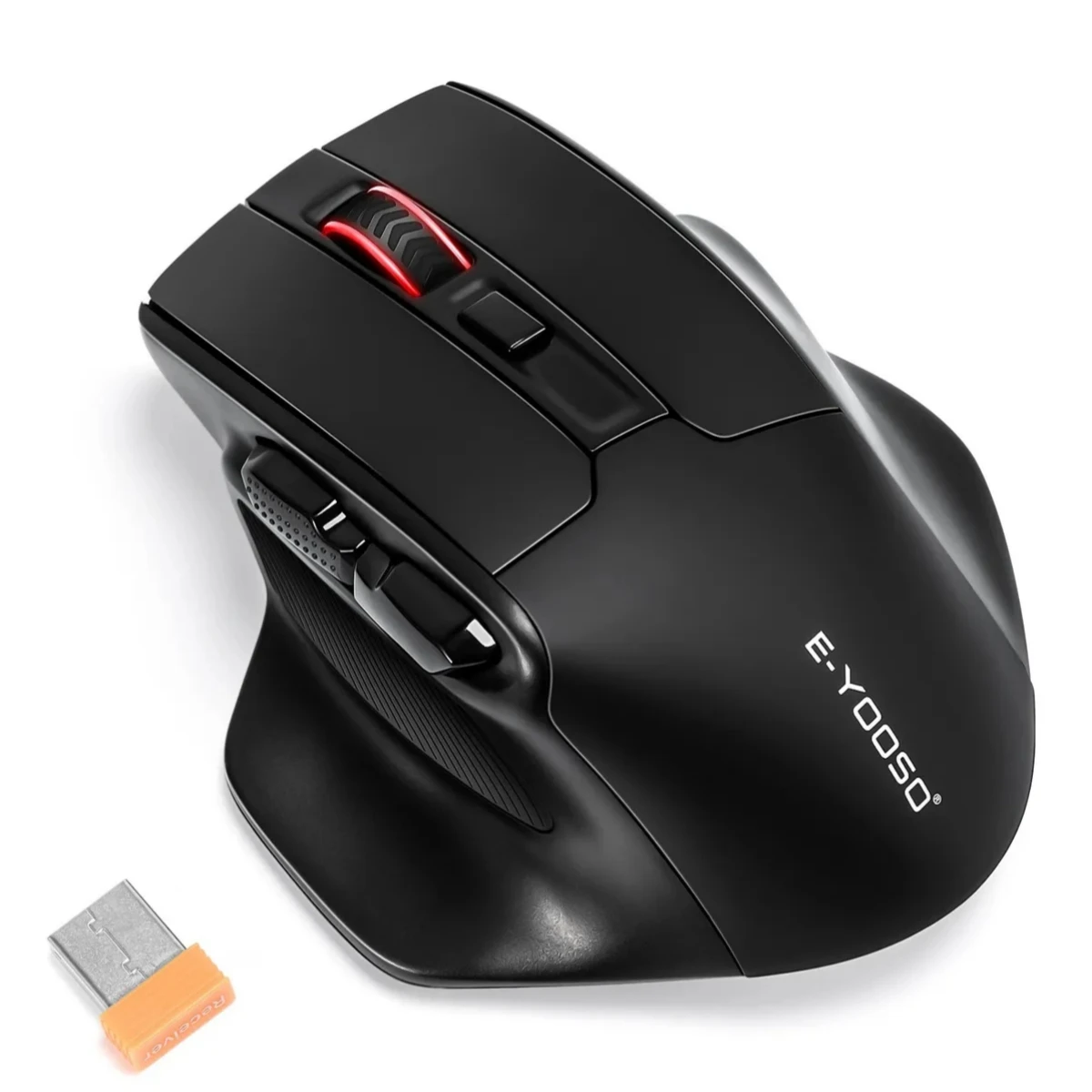 Mouse Sem Fio Grande E-YOOSO para Mãos Grandes X-31 Ergonômico 4800 DPI 18 Meses