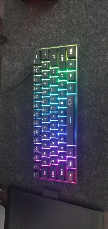 MageGee Mini 60% Gaming Keyboard, RGB Backlit 61 Key Ultra-Compact Keyboard, TS91 Ergonomic Waterproof Mechanical Feeling Office photo review
