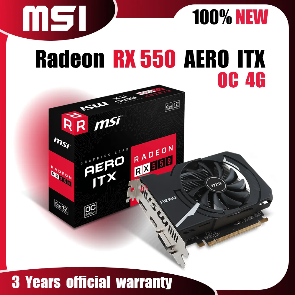 NOVA-MSI-Radeon-RX-550-AERO-ITX-OC-4G-Placas-Gr-ficas-GDDR5-4GB-Placas ...