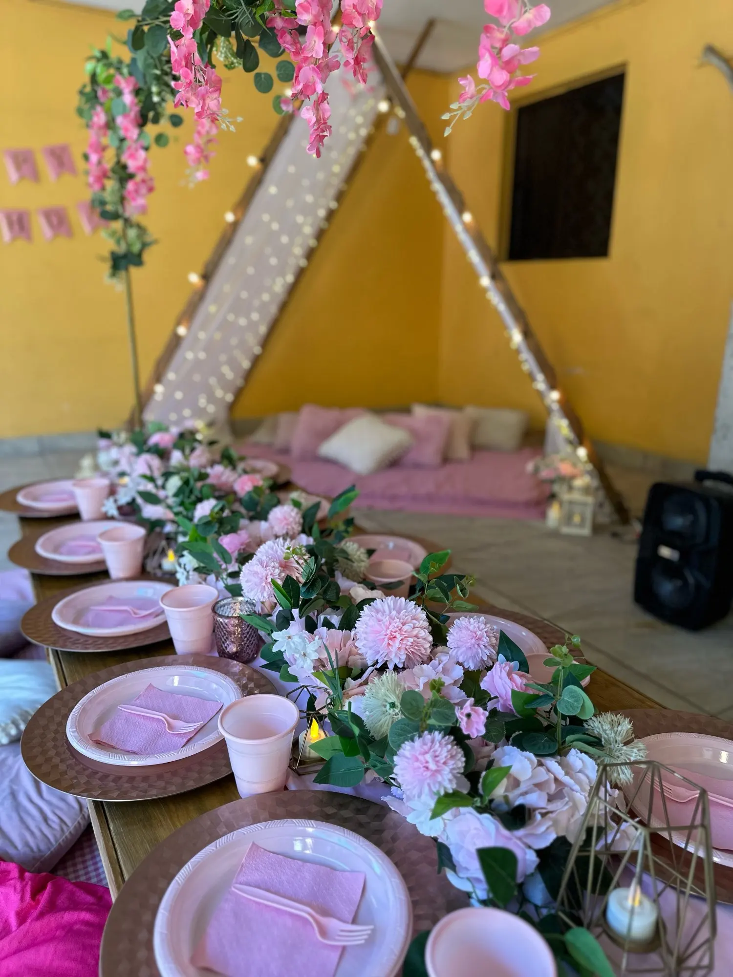 Guirlande de fleurs artificielles chemin de table en soie photo review