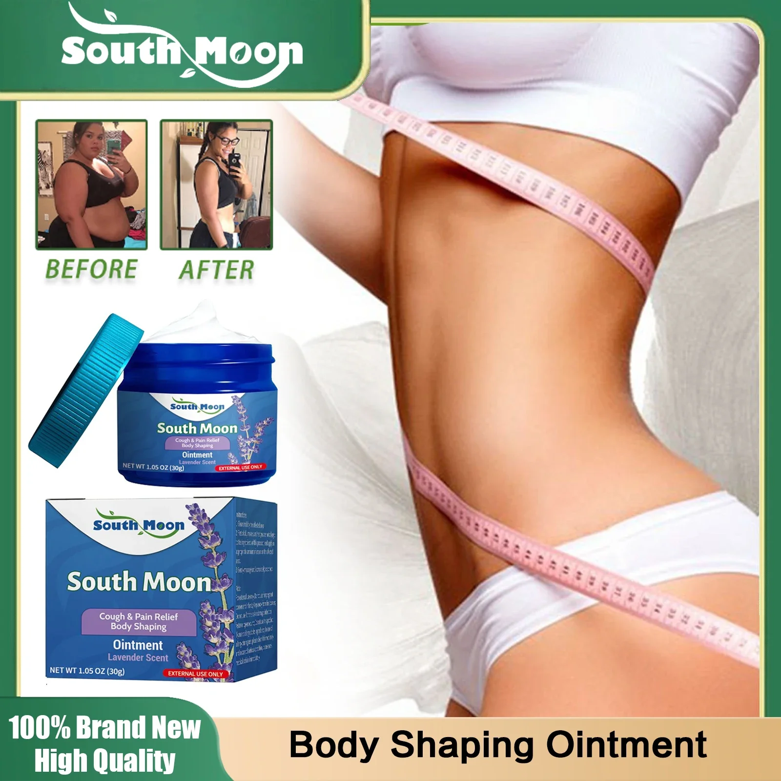 Fat Burning Massage Cream Effective Slimming Body Toning Anti Cough Pain Muscle Relaxation Shaping Firming Skin Nourishing Care