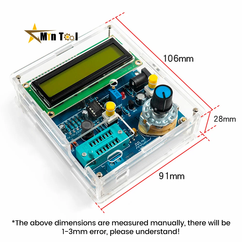 Transistor Tester Kit DIY Welding Circuit Board for Electronic Measurement of Resistance-capacitance Triode Tester Tool 3