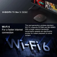 Version internationale de la Xiaomi TV Box S 3e génération : lecteur multimédia intelligent 4K, Ultra HD, Bluetooth 5.2, Wi-Fi 6, 32 Go de mémoire ROM, Google TV et Google Assistant 3