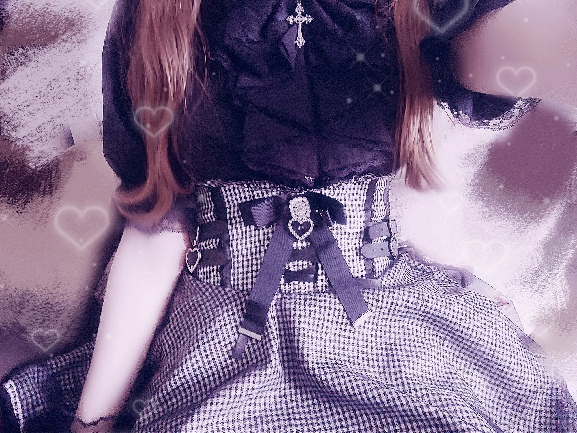 Black Jirai Kei Top and Skirt Set photo review