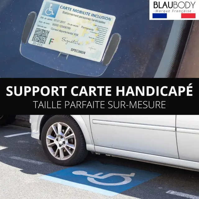 Support de carte vtc taxi handicapé badge fixe pare-brise autocollante