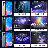 Tablette 14 cœurs 10,36 pouces 16 Go 1 To 2026 Global Nouvelle tablette Android 13 4K HD 5G WIFI Bluetooth WPS 20000mAh 3