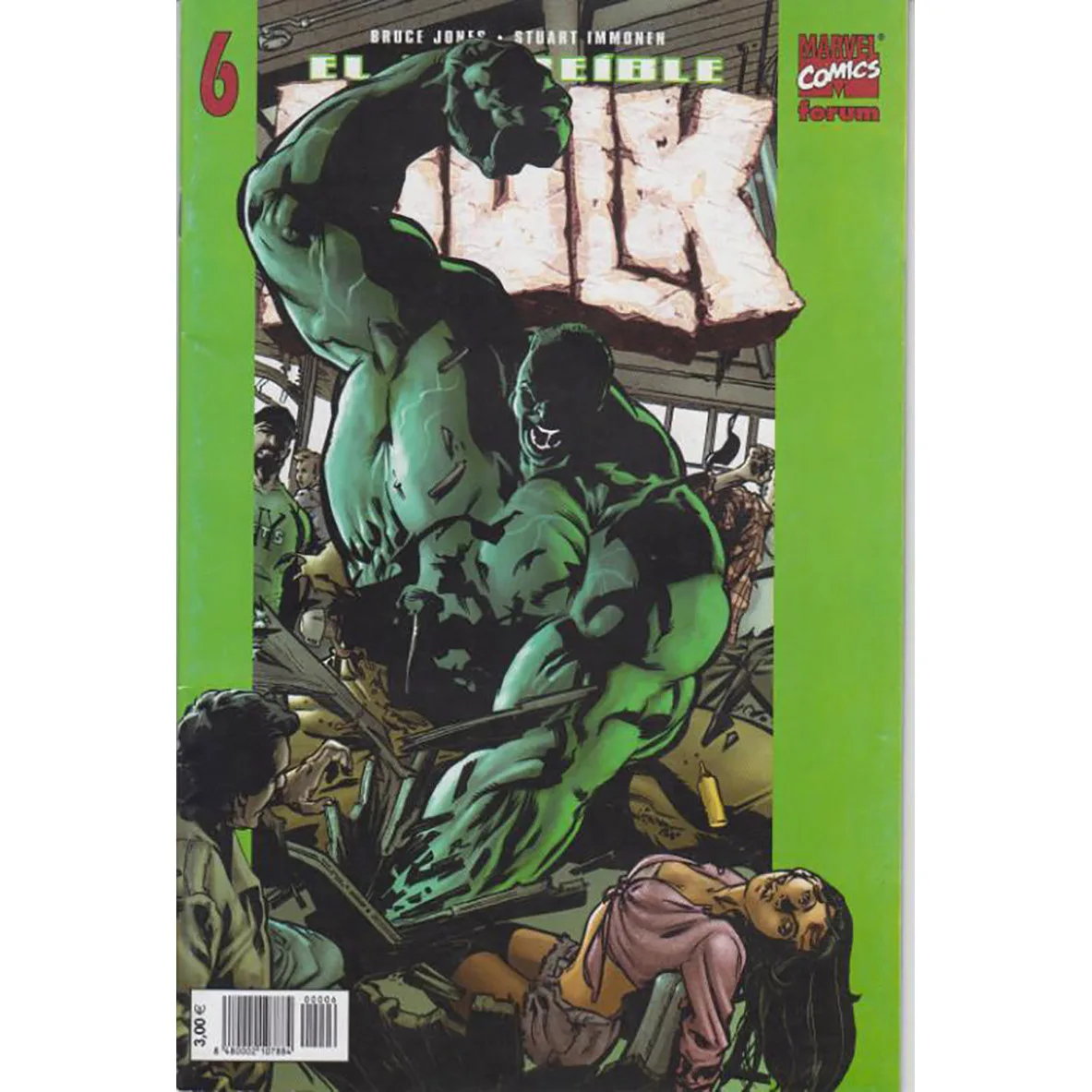 Marvel, The Amazing Hulk Vol 5 N ° 6 , Ed. Foro, Anno 2004, Scrittore Bruce Jones, Fumetti Spagnolo, Fumetti