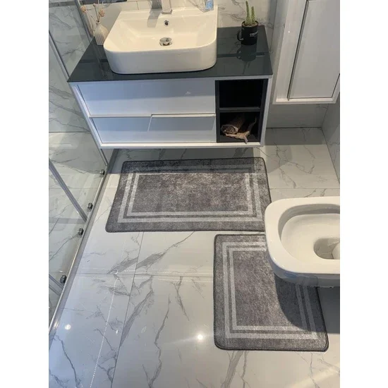

Brilliant Tracy 2-Pack Latex Floor Bath Mat Set