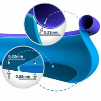 Piscine gonflable amovible Easy Set 3,66 m X 76 cm O 2,44 m X 61 cm ou 3,05 m X 61 cm 10"" X 24" pouces et couverture en option - Assemblage instantané 1942 ou 3077 litres Triple Capa 4