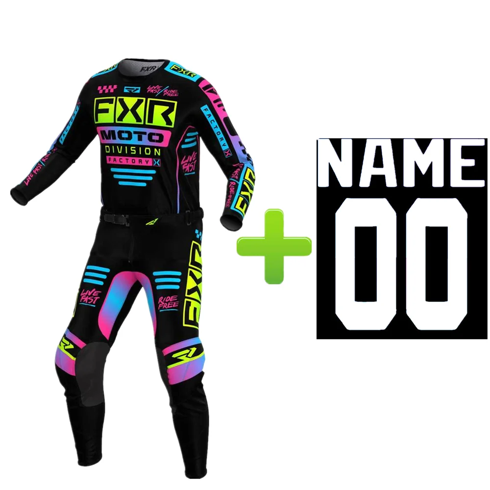 2024 FXR Race Division Motocross Gear Set Top Off Road MX Jersey Set 6 Color Moto Suit Motorcycle Jersey And Pant