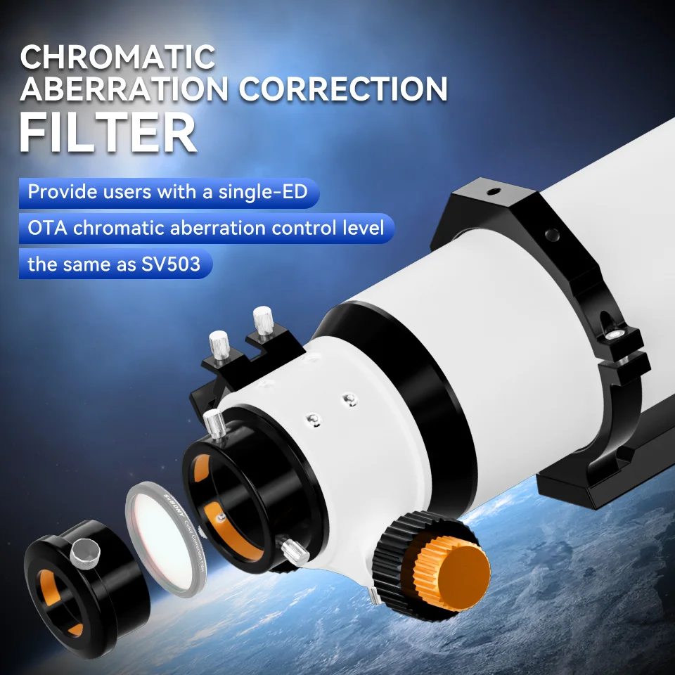 Svbony SV48P 102mm Telescope Refractor Achromatic OTA with 2.5