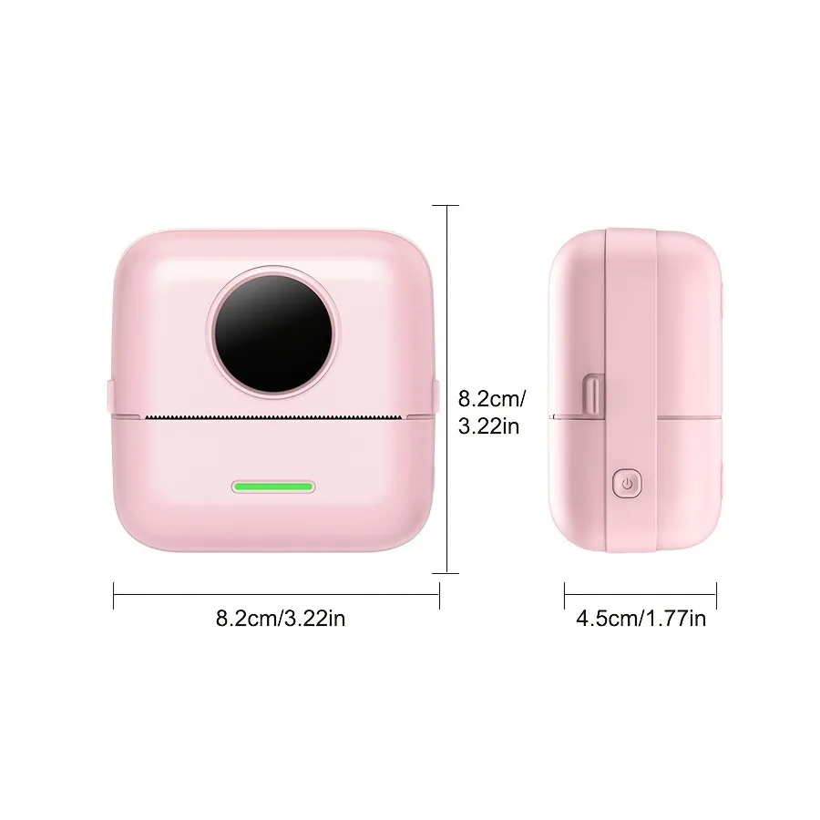 미니 휴대용 블루투스 프린터, USB 충전식, 배너, 메모, 파일, 사진, 라벨, DIY 그림 출력, 귀여운 선물 추천