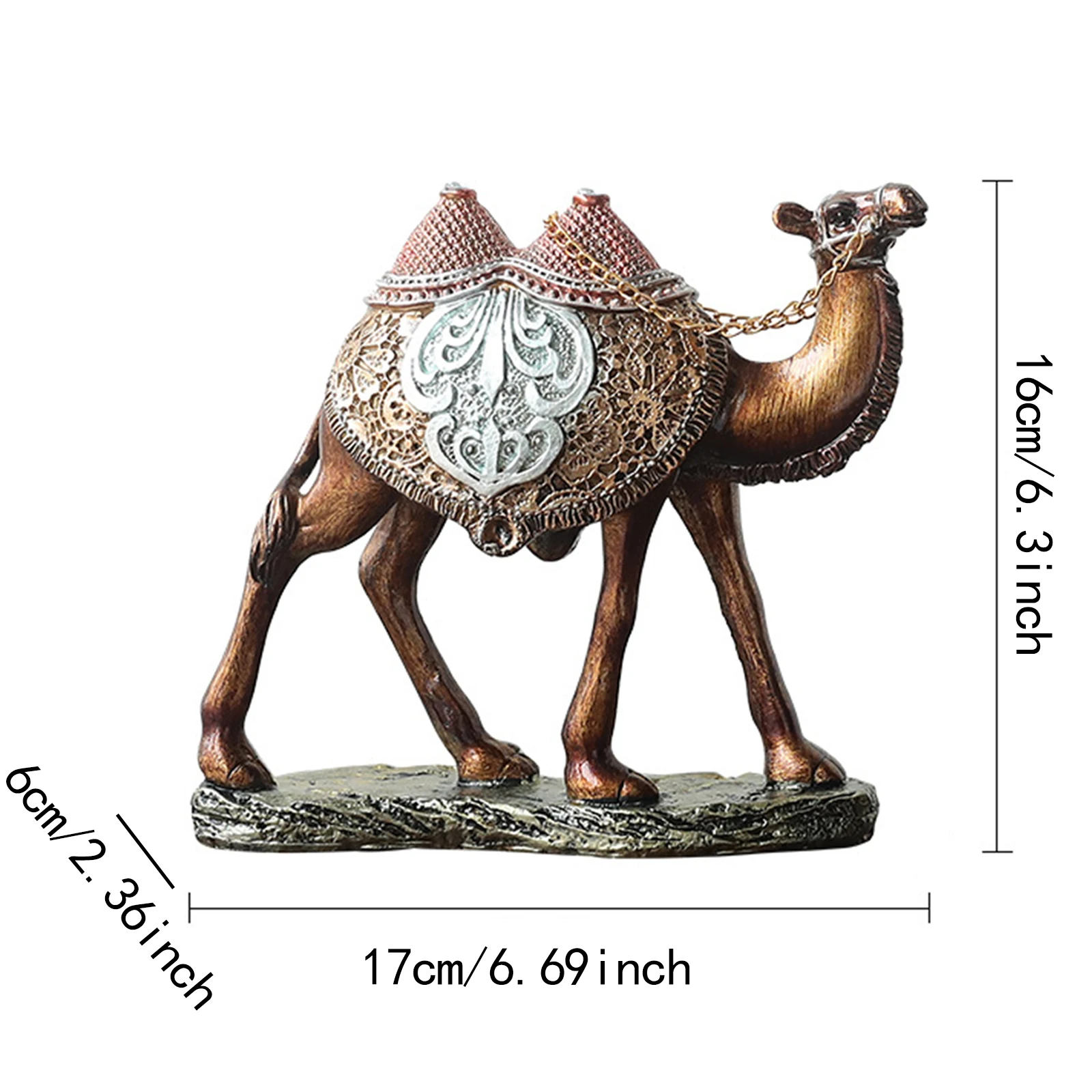 مجموعة تماثيل منحوتة على شكل جمل ، زخرفة طاولة حدي...